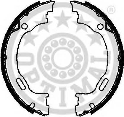 Optimal BB-7242 - Set saboti frana, frana de mana aaoparts.ro