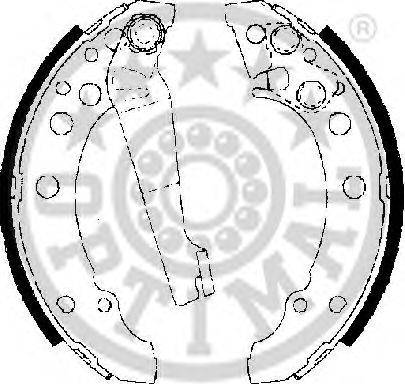 Optimal BB-7256 - Set saboti frana aaoparts.ro