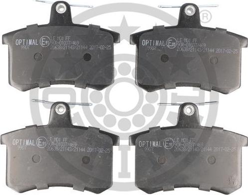 Optimal BP-09907 - Set placute frana,frana disc aaoparts.ro