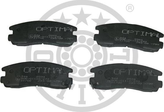 Optimal BP-09594 - Set placute frana,frana disc aaoparts.ro