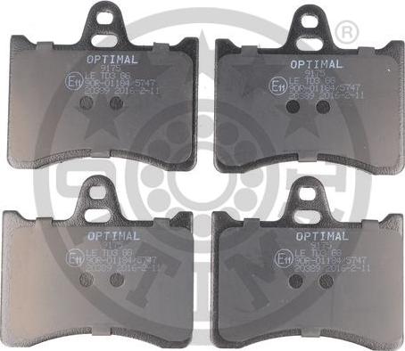 Optimal BP-09175 - Set placute frana,frana disc aaoparts.ro