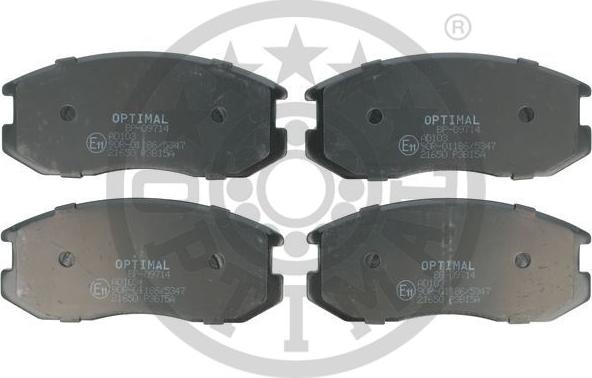 Optimal BP-09714 - Set placute frana,frana disc aaoparts.ro