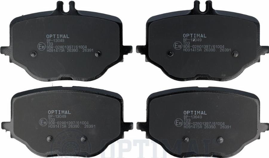 Optimal BP-13049 - Set placute frana,frana disc aaoparts.ro