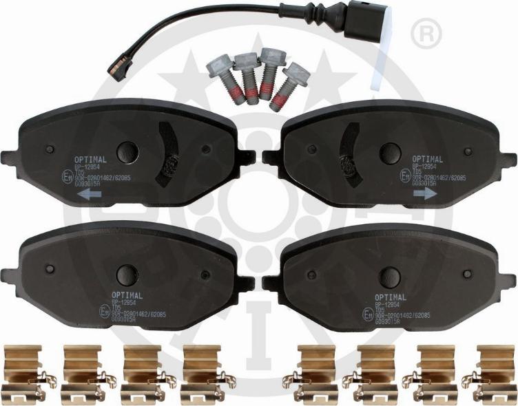 Optimal BP-12954 - Set placute frana,frana disc aaoparts.ro