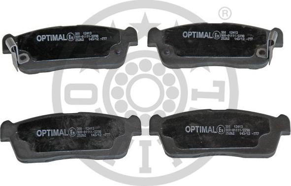 Optimal BP-12413 - Set placute frana,frana disc aaoparts.ro