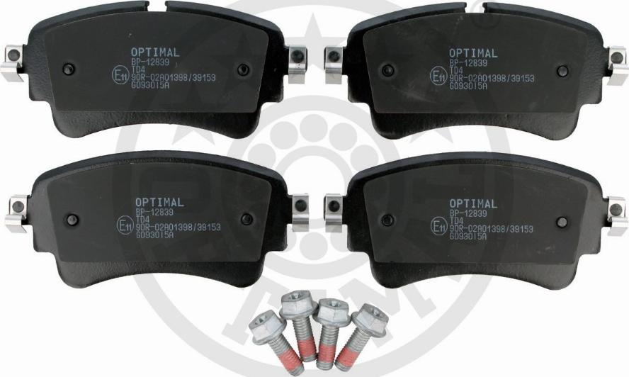 Optimal BP-12839 - Set placute frana,frana disc aaoparts.ro