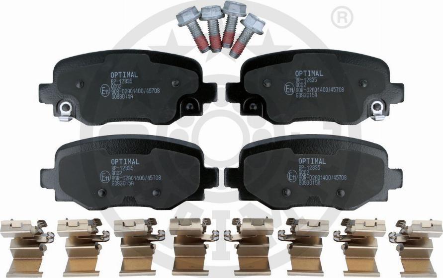 Optimal BP-12835 - Set placute frana,frana disc aaoparts.ro