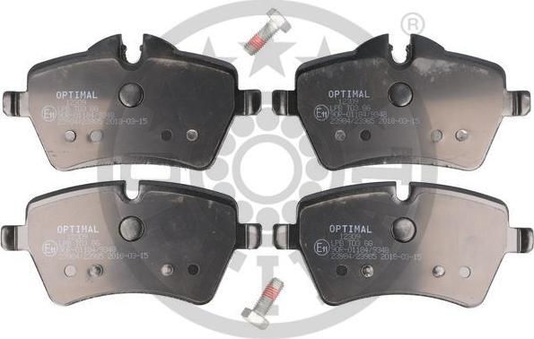 OPTIMAL BP-12309 - Set placute frana,frana disc aaoparts.ro