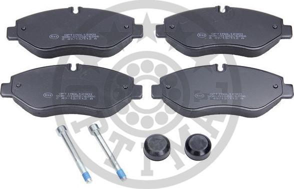 OPTIMAL BP-12301 - Set placute frana,frana disc aaoparts.ro