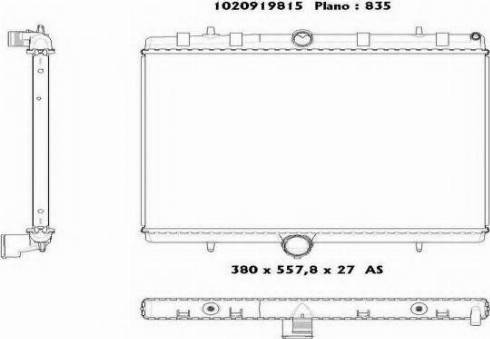 Ordonez 1020919815 - Radiator, racire motor aaoparts.ro