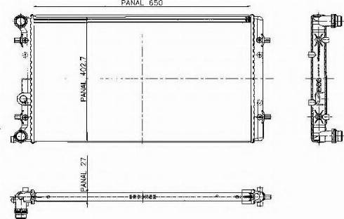 Ordonez 1020674809 - Radiator, racire motor aaoparts.ro