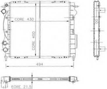 Ordonez 2062021 - Radiator, racire motor aaoparts.ro