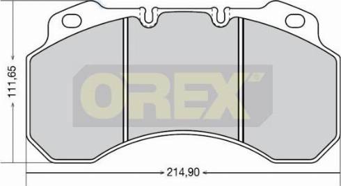 Orex 642008 - Set placute frana,frana disc aaoparts.ro