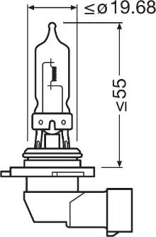 OSRAM 9005-1BL - Bec, far faza lunga aaoparts.ro