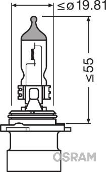 Osram 9006XS - Bec, far faza lunga aaoparts.ro