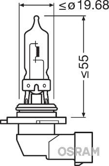 Osram 9005NL-HCB - Bec, far faza lunga aaoparts.ro