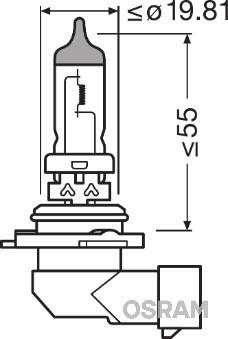 Osram 9006-01B - Bec, far faza lunga aaoparts.ro