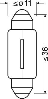 OSRAM 6418-2BL - Bec, iluminare numar circulatie aaoparts.ro