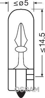 Osram 2722 - Bec, lumini bord aaoparts.ro