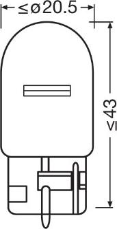 OSRAM 7504-2BL - Bec, semnalizator aaoparts.ro