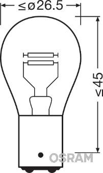 Osram 7537 - Bec, semnalizator aaoparts.ro