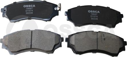 OSSCA 18687 - Set placute frana,frana disc aaoparts.ro
