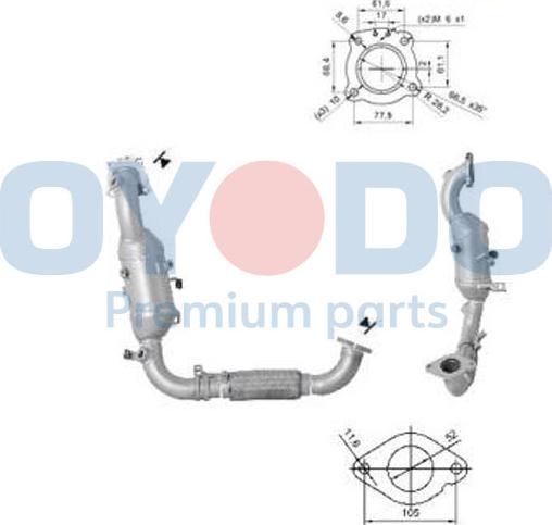 Oyodo 10N0155-OYO - Catalizator aaoparts.ro