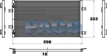 PACO 2P5853 - Condensator, climatizare aaoparts.ro