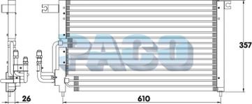 PACO CL3047 - Condensator, climatizare aaoparts.ro