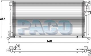 PACO CL3169 - Condensator, climatizare aaoparts.ro