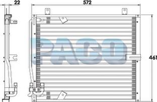 PACO CL3128 - Condensator, climatizare aaoparts.ro
