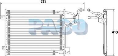 PACO CL3830 - Condensator, climatizare aaoparts.ro