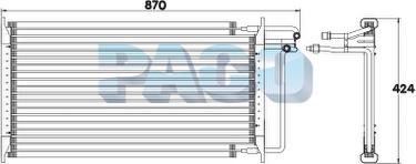 PACO CL3838 - Condensator, climatizare aaoparts.ro