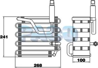 PACO EL-1089 - Evaporator,aer conditionat aaoparts.ro