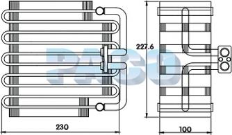 PACO EL1368 - Evaporator,aer conditionat aaoparts.ro