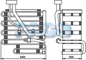 PACO EL-1288 - Evaporator,aer conditionat aaoparts.ro