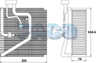 PACO EL-7059 - Evaporator,aer conditionat aaoparts.ro