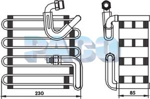 PACO ER1209 - Evaporator,aer conditionat aaoparts.ro