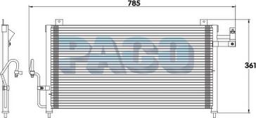 PACO PL3344 - Condensator, climatizare aaoparts.ro