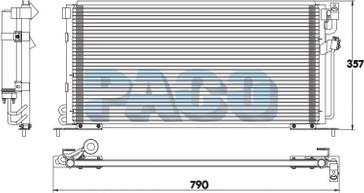 PACO PL3310/RD - Condensator, climatizare aaoparts.ro