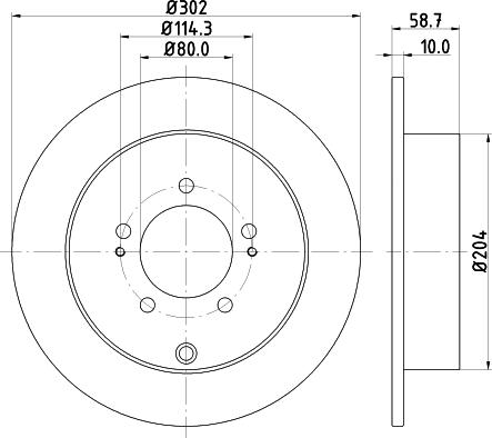 Pagid 54670 - Disc frana aaoparts.ro