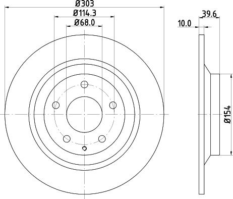 Pagid 55427 - Disc frana aaoparts.ro