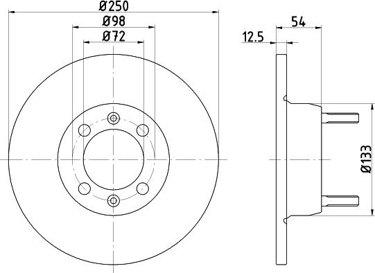 Pagid 50111 - Disc frana aaoparts.ro