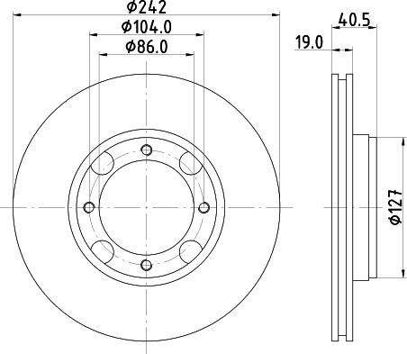 Pagid 51201 - Disc frana aaoparts.ro
