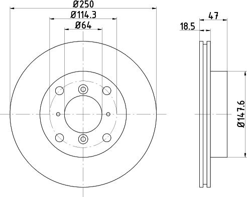 Pagid 53406 - Disc frana aaoparts.ro