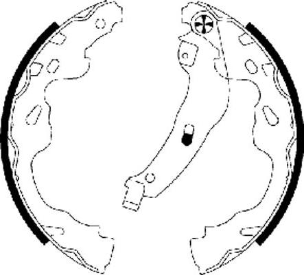 Pagid H9815 - Set saboti frana aaoparts.ro