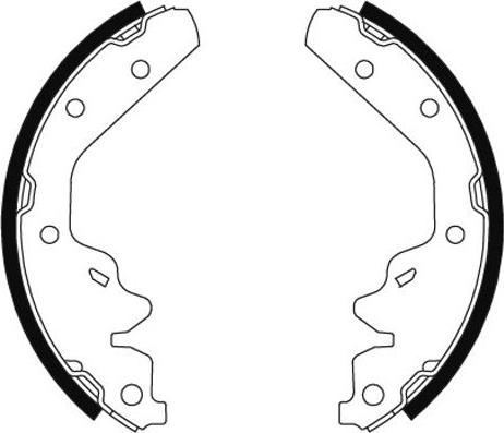 Pagid H9780 - Set saboti frana aaoparts.ro