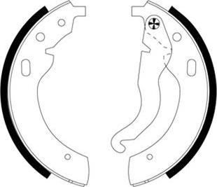 Pagid H1123 - Set saboti frana aaoparts.ro