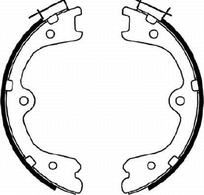 Pagid H1735 - Set saboti frana, frana de mana aaoparts.ro
