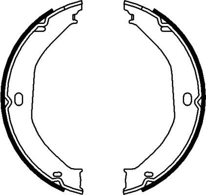 Pagid H1721 - Set saboti frana, frana de mana aaoparts.ro